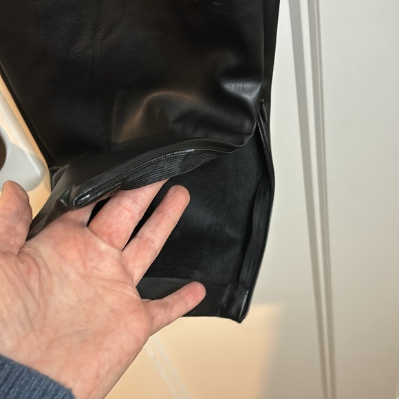 Zara High Rise Skinny Ankle Zipper
Black Faux Leather Pants - Picture 5 of 7